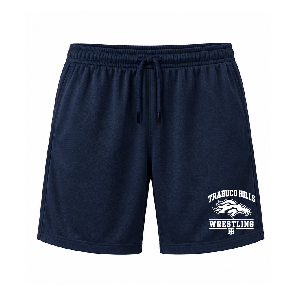 Youth | Trabuco Wrestling Monochrome White | 6" Performance Short