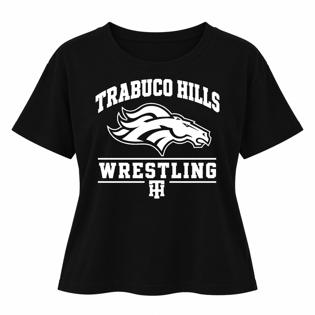 Women's | Trabuco Wrestling Monochrome White | Relaxed Jersey Tee