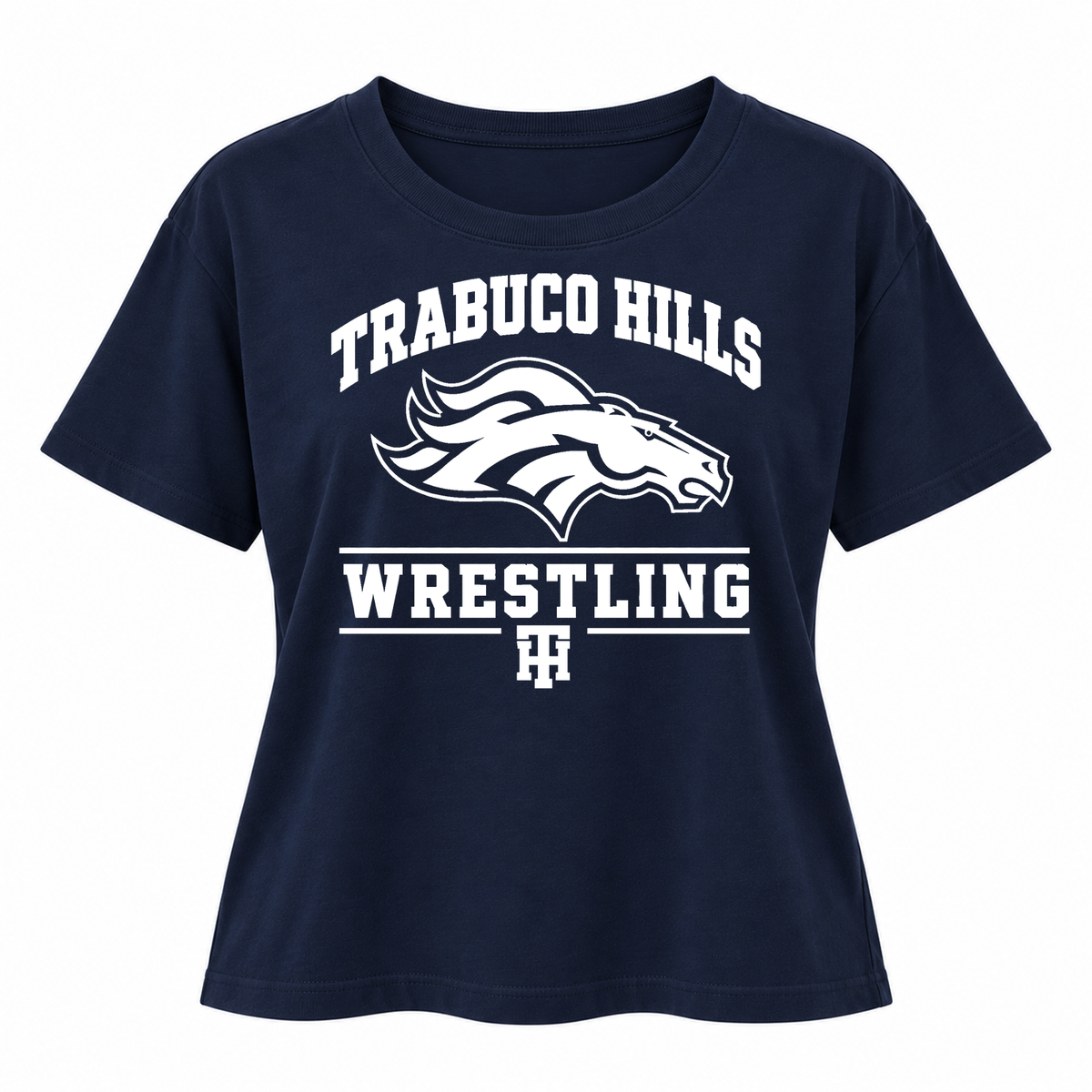 Women's | Trabuco Wrestling Monochrome White | Relaxed Jersey Tee