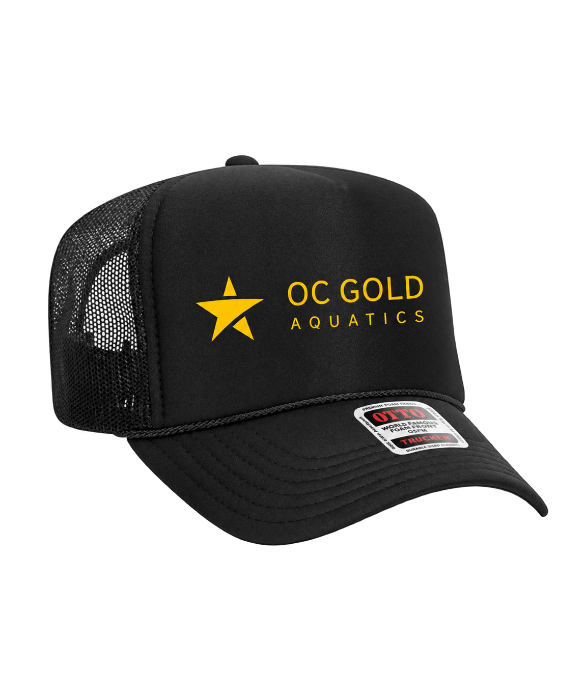 Unisex | OC Gold Logo | High Crown Mesh Trucker