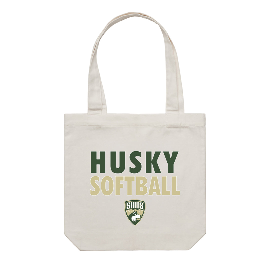 Accessory | Husky Softball | Canvas Tote