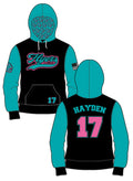 Men's | Flyers Black/Turquoise Sublimated | Hoodie