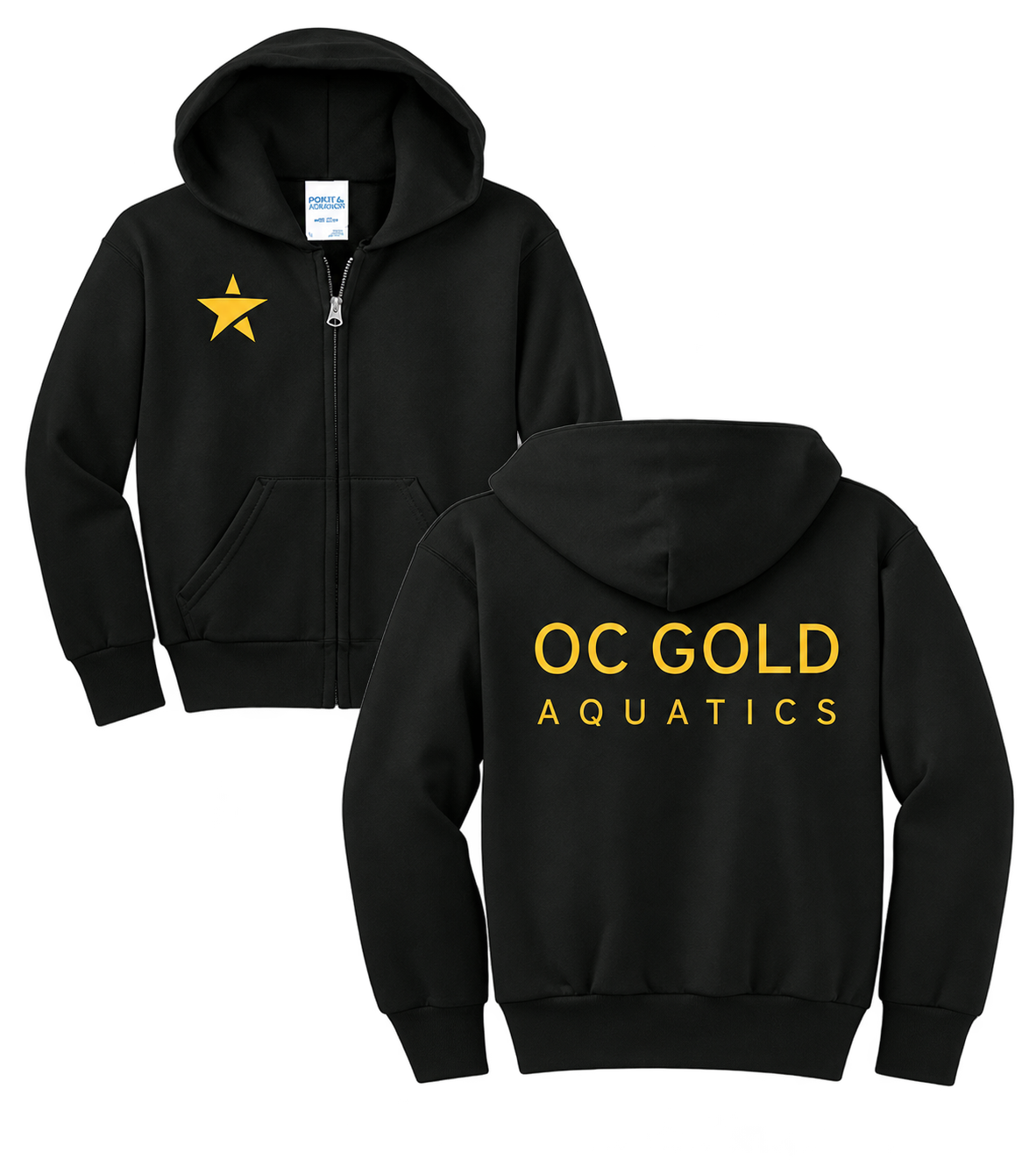Youth | OC Gold Aquatics | Zip Hoodie