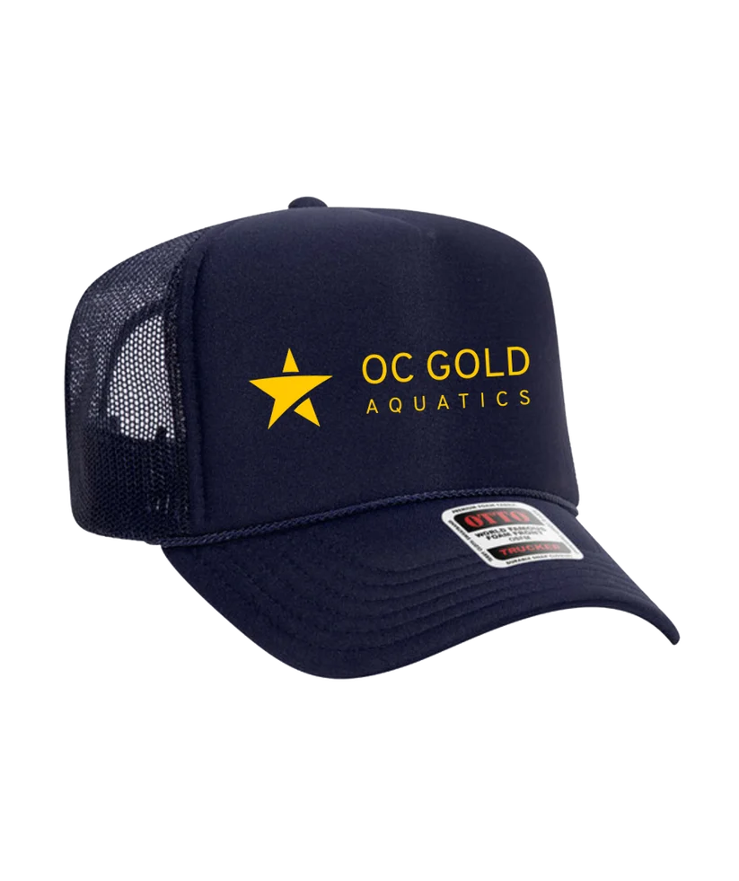 Unisex | OC Gold Logo | High Crown Mesh Trucker