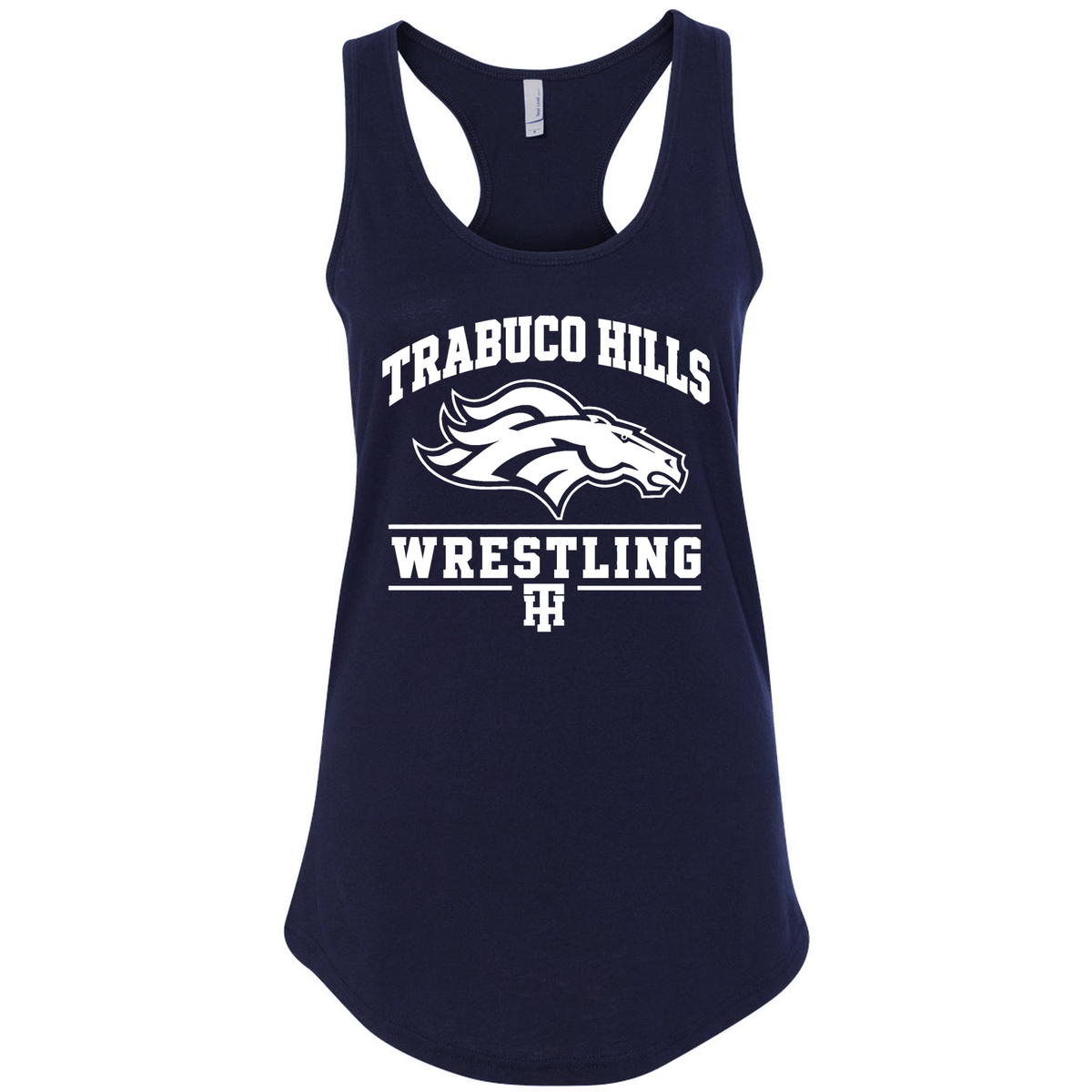 Women's | Trabuco Wrestling Monochrome White | Racerback Tank Top