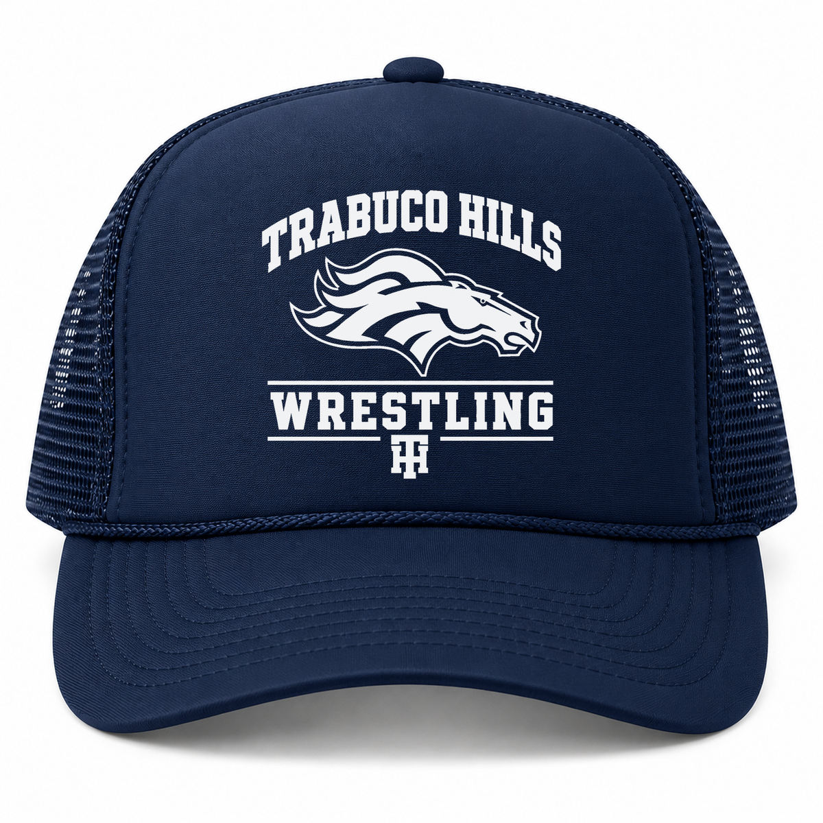 Unisex | Trabuco Wrestling Monochrome White | High Crown Mesh Trucker