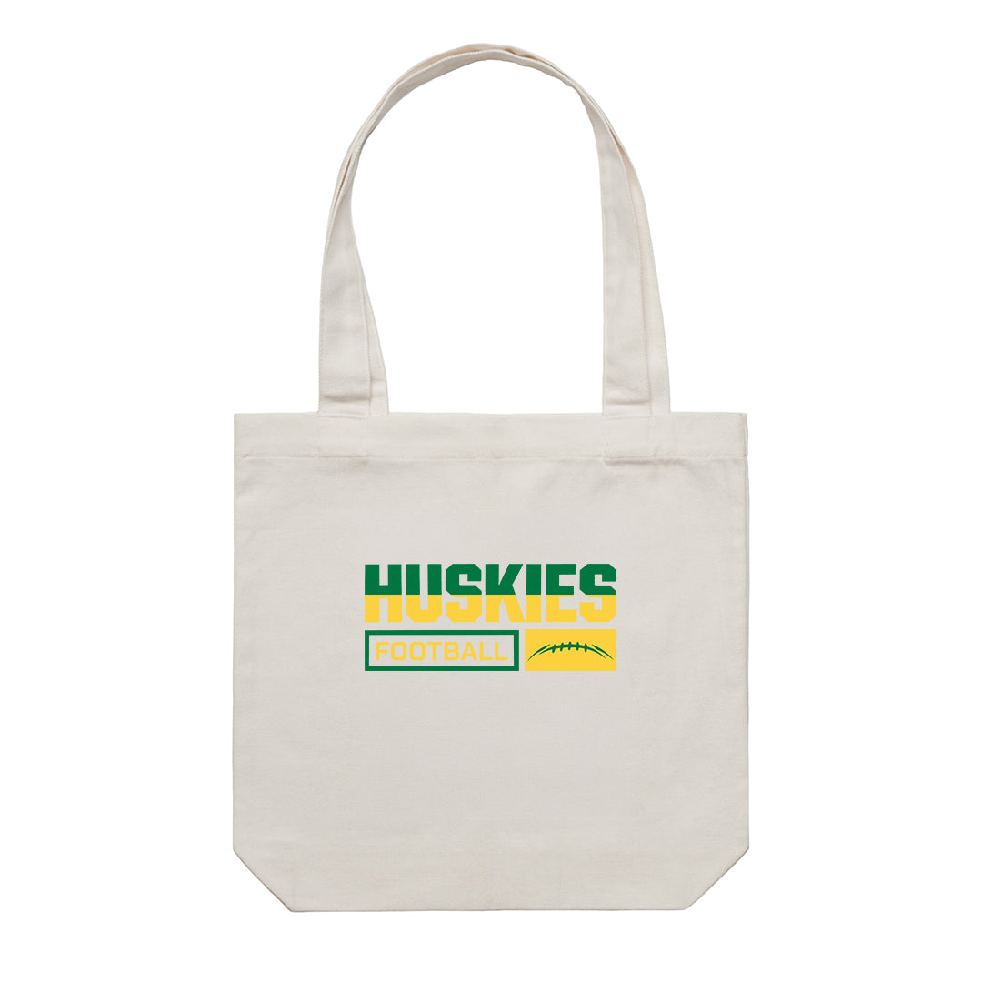 Accessory | SH Huskies Gridiron Badge | Canvas Tote