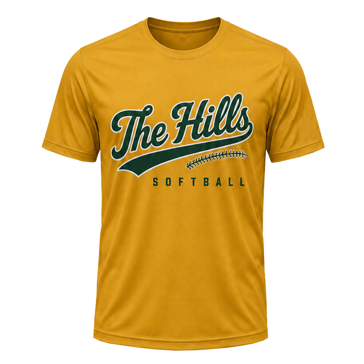 Unisex | The Hills Softball Logo | Competitor Tee (GOLD)