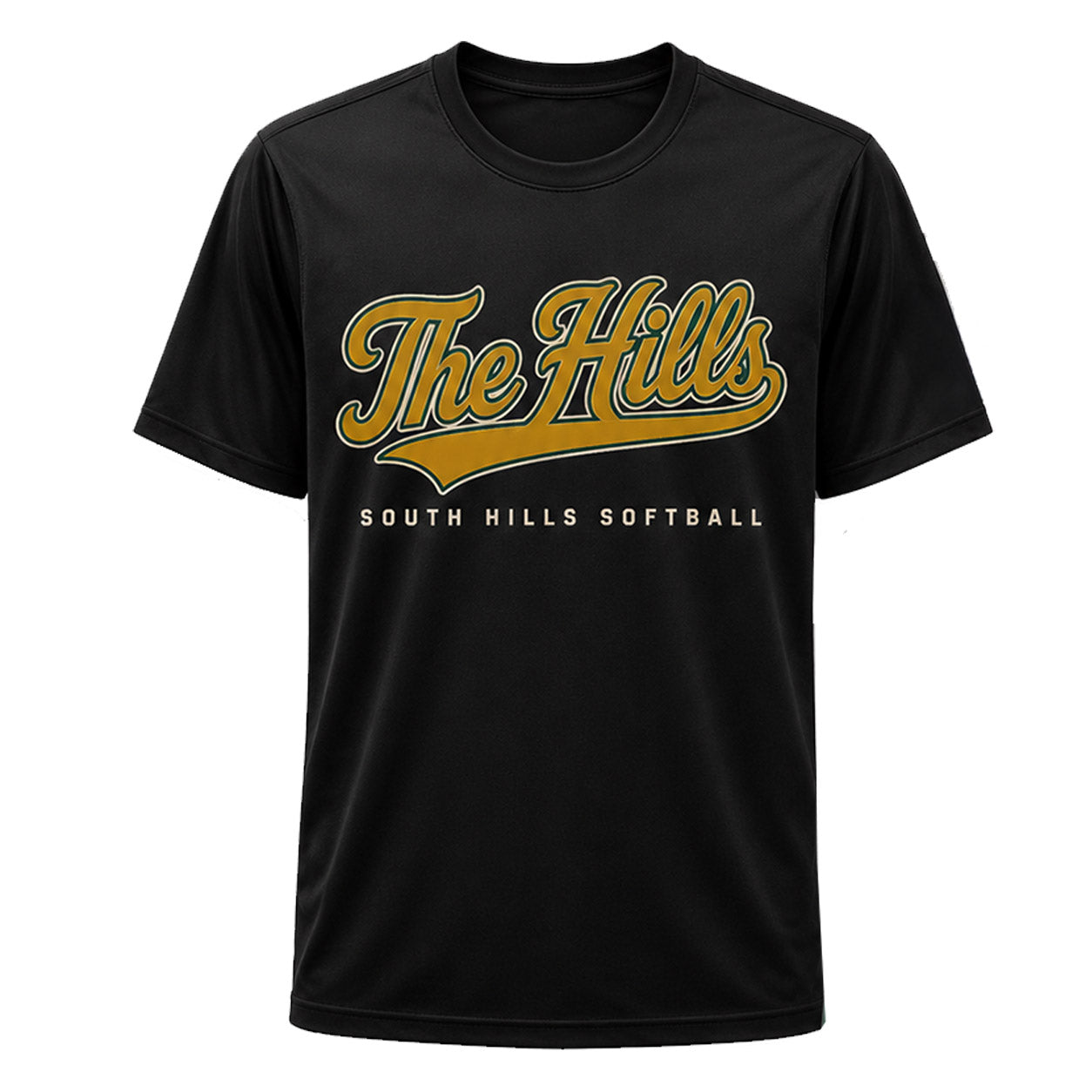 Unisex | The Hills Softball Logo | Competitor Tee (Black)