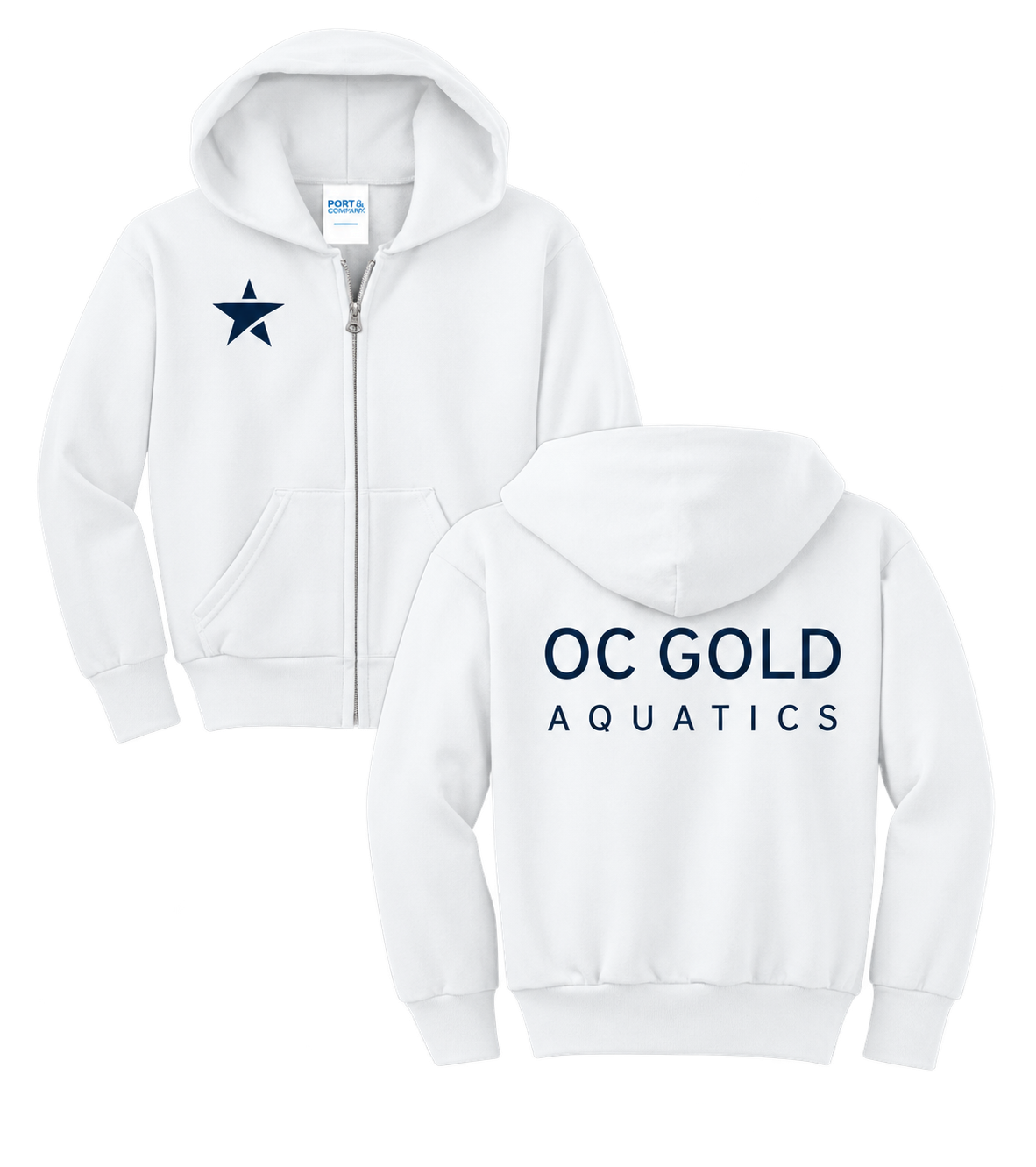 Youth | OC Gold Aquatics | Zip Hoodie