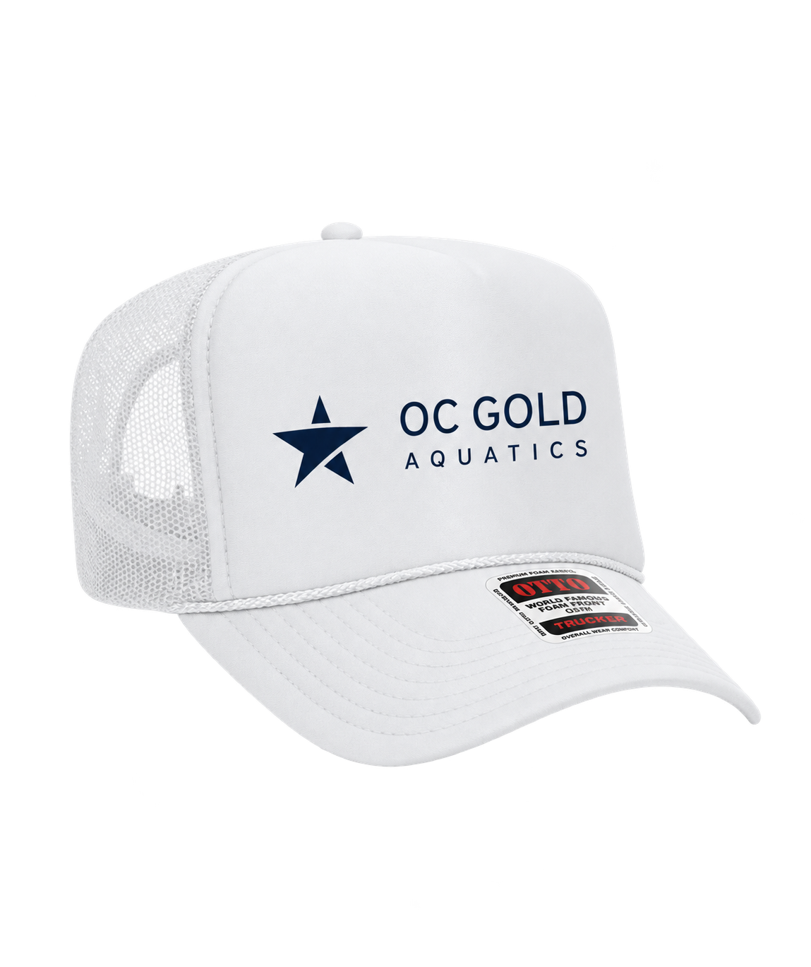 Unisex | OC Gold Logo | High Crown Mesh Trucker