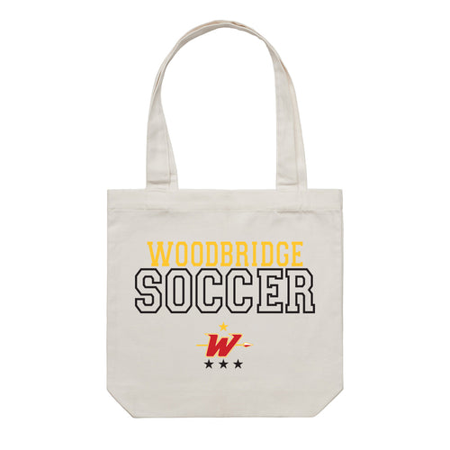 Accessory | Woodbridge Soccer Text | Canvas Tote