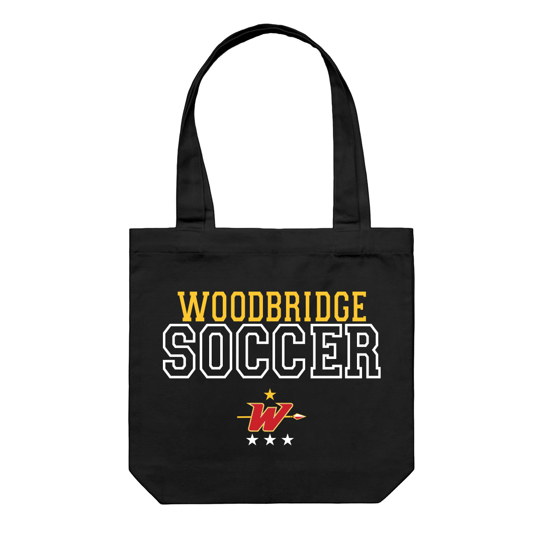 Accessory | Woodbridge Soccer Text | Canvas Tote